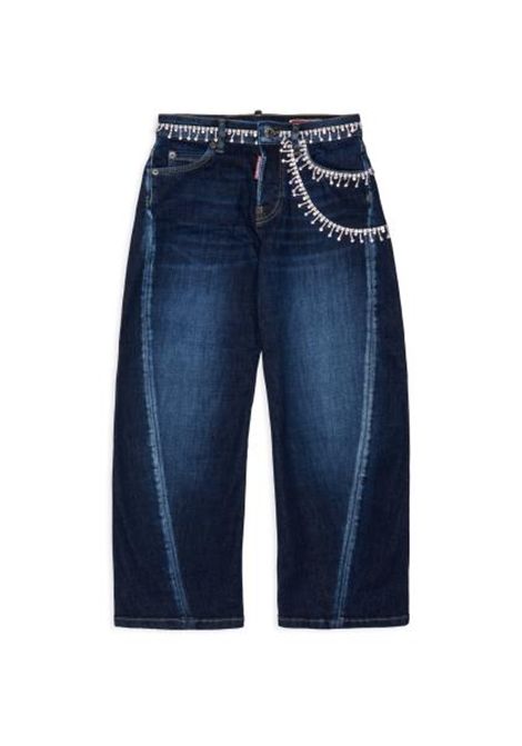 Jeans con applicazioni DSQUARED2 JUNIOR | DQ3442 D0AHYDQ01